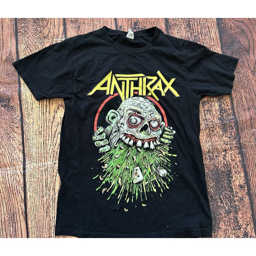 Anthrax 2022 Tour Concert T-Shirt Women's 2XL Black Double Sided Print Tultex